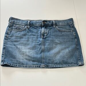Y2K Denim Micro Skirt Size 10